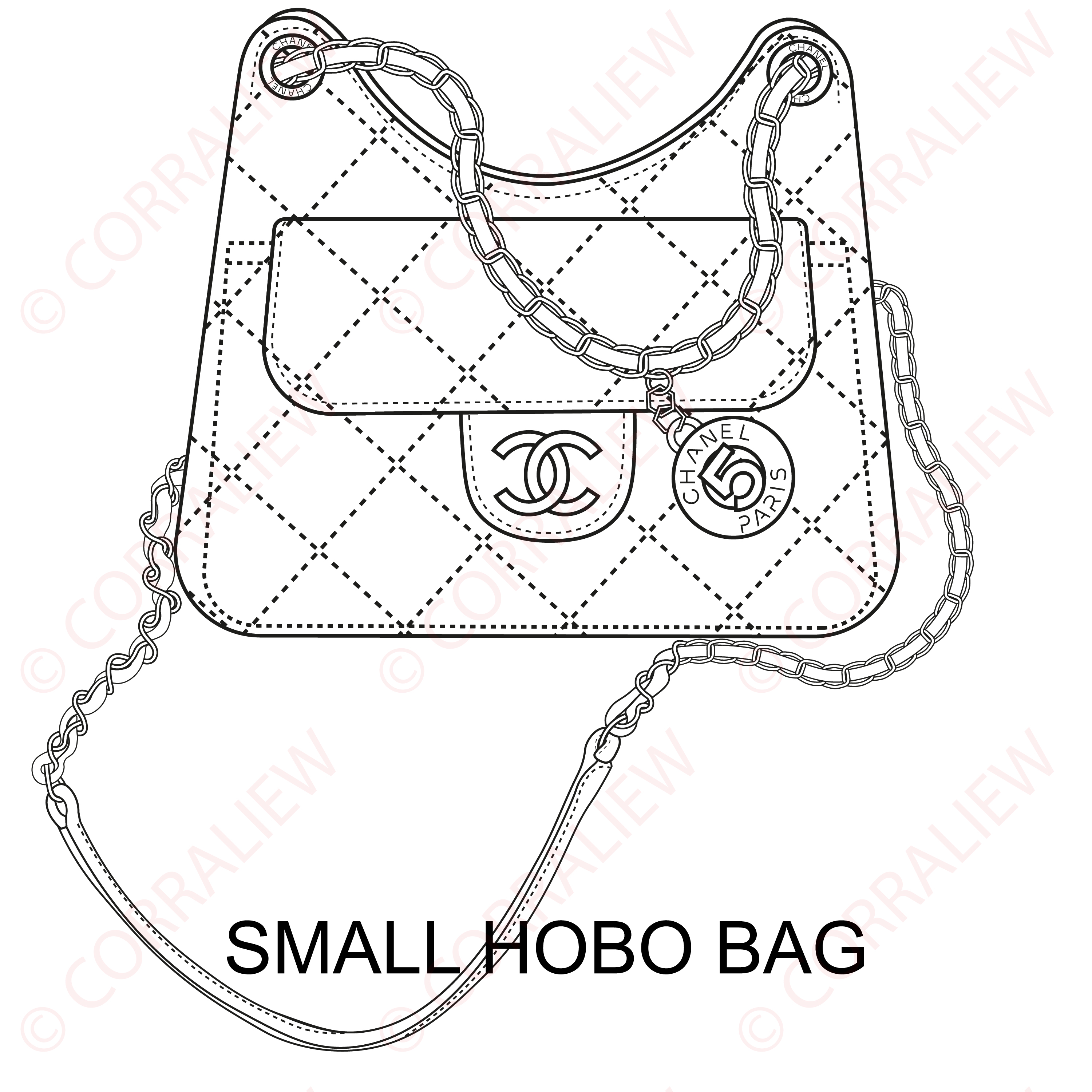 Chanel - SMALL HOBO BAG Illustration