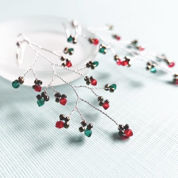 Christmas Tree Branch Earrings by Corra Liew 3