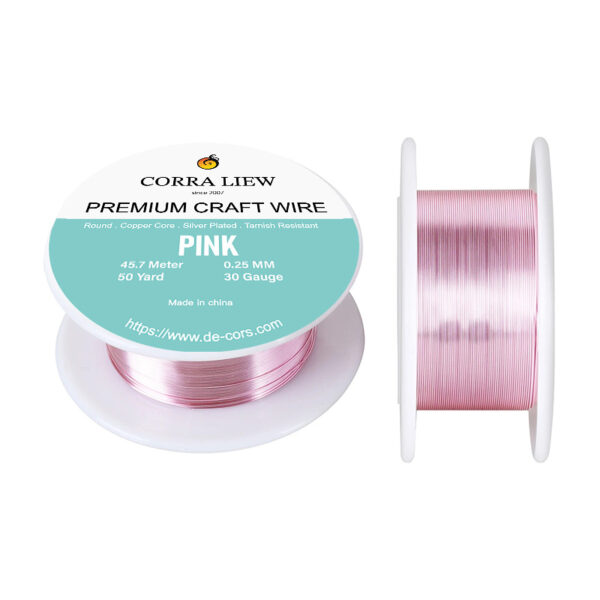 30ga Pink Premium Craft Wires