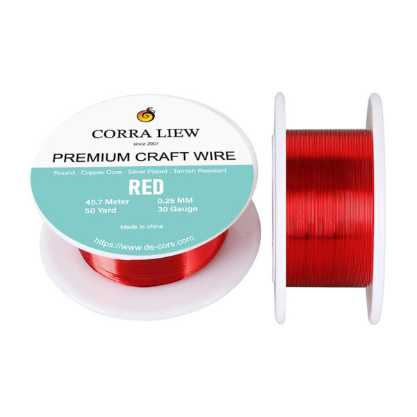 30ga Red Premium Craft Wires