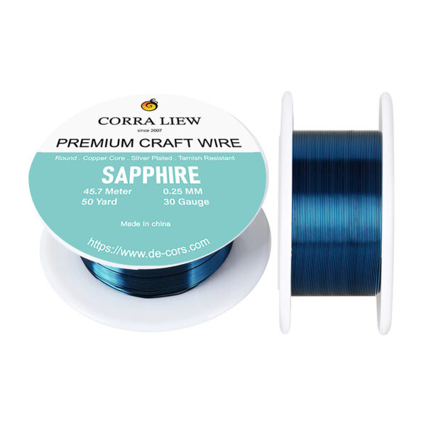 30ga Sapphire Premium Craft Wires