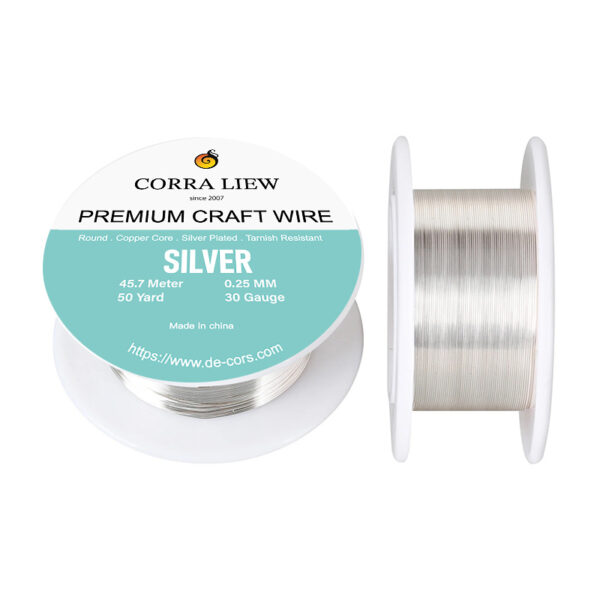 30ga 50y Silver Premium Craft Wires