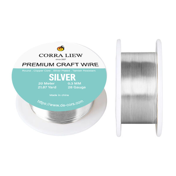 28ga Silver Premium Craft Wires