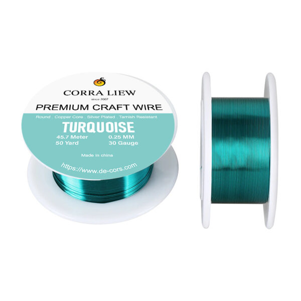 30ga Turquoise Premium Craft Wires